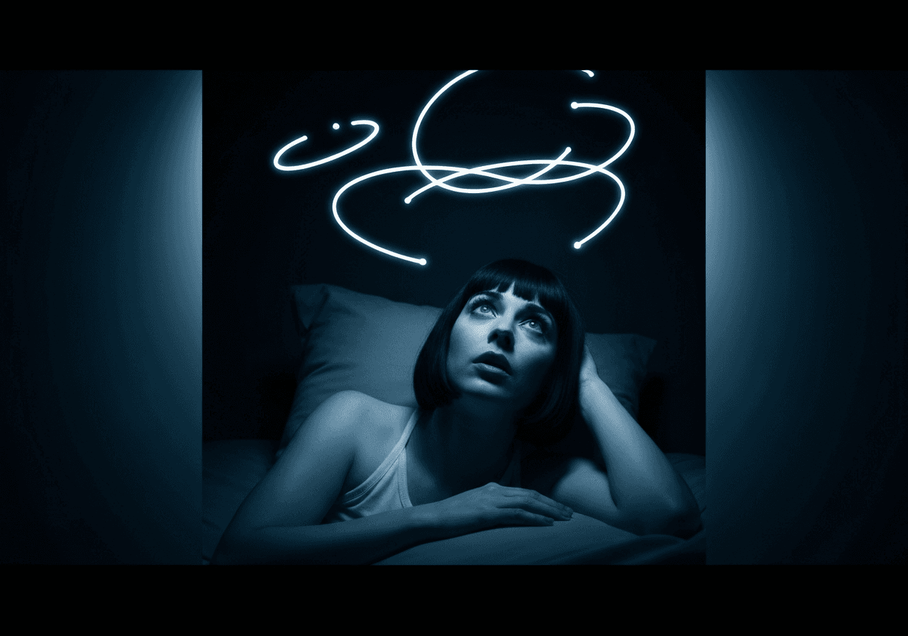 You can't fall asleep because your mind won't stop