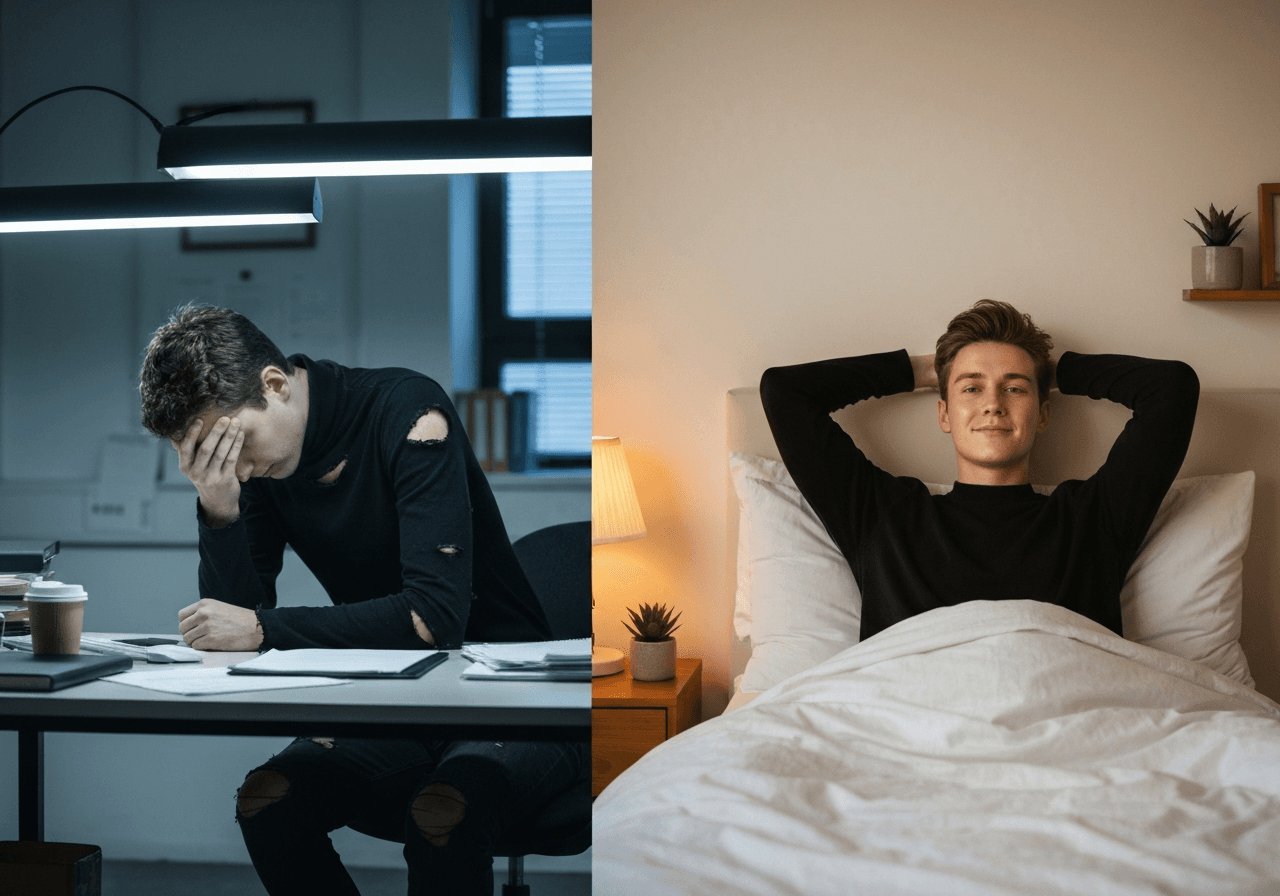 You feel tired all day but 'wake up' at bedtime